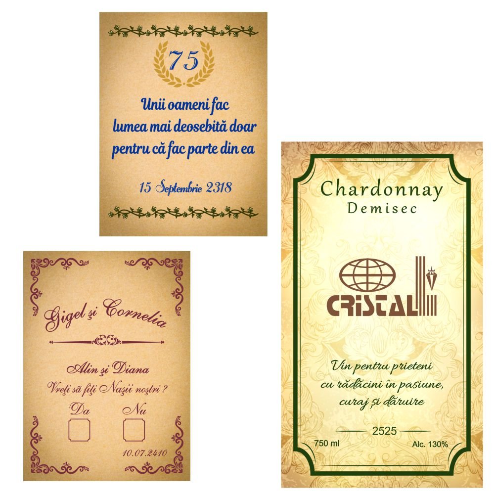 Labels with a Dedication