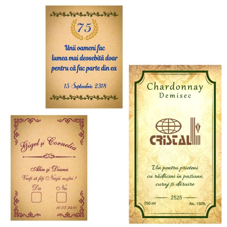Labels with a Dedication