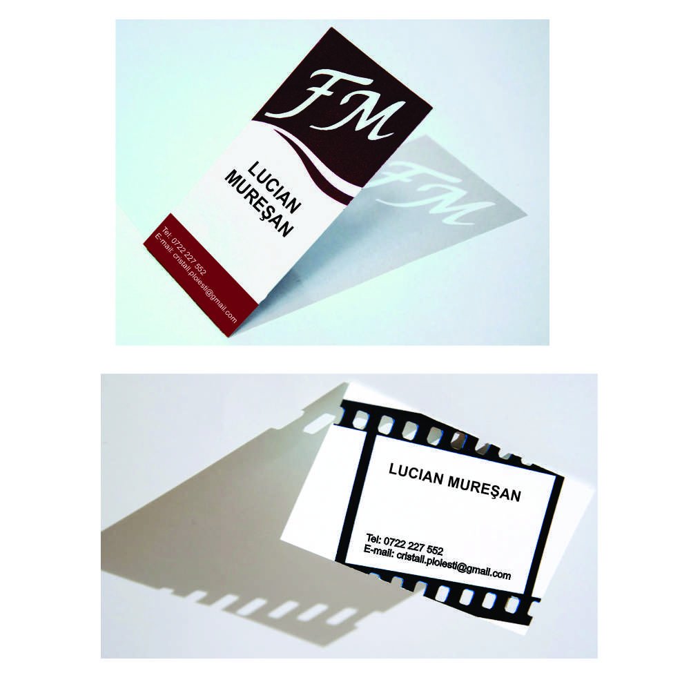 Combined-Technique Business Cards (Digital Print, UV Print, Laser)