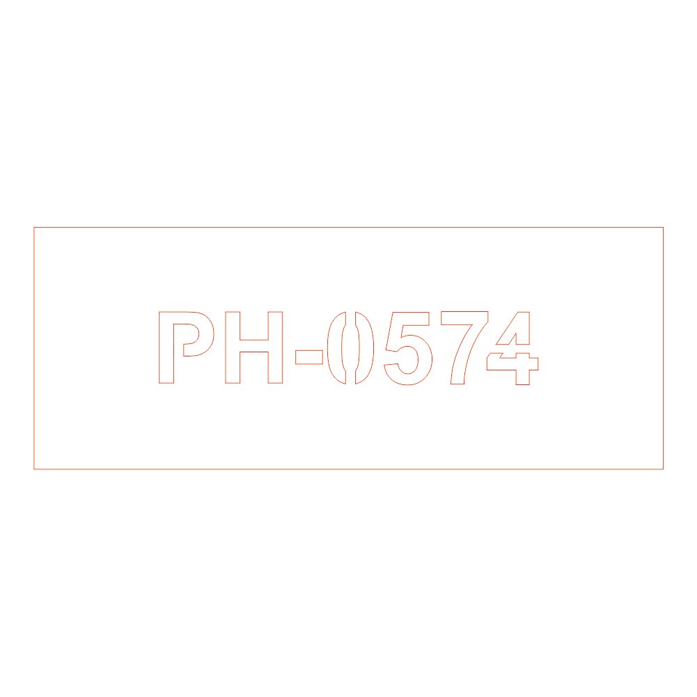Letter and Number Stencil