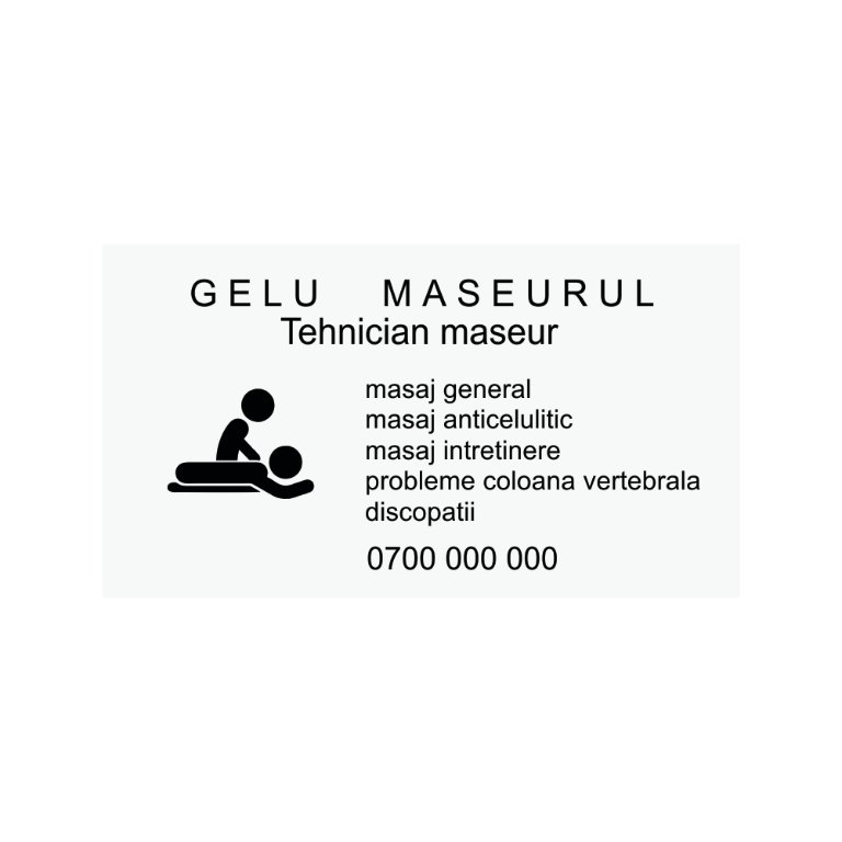 Black-and-White Business Cards on Card Stock