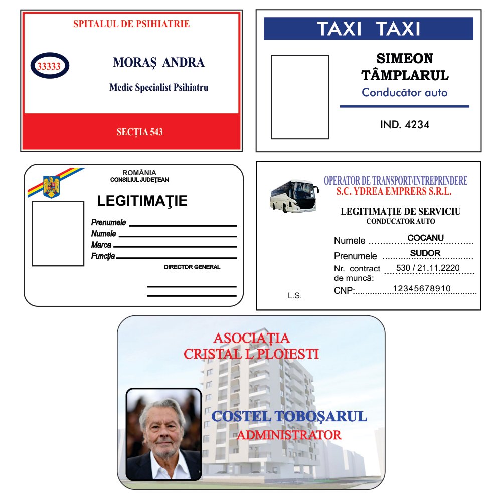 Legitimații diverse