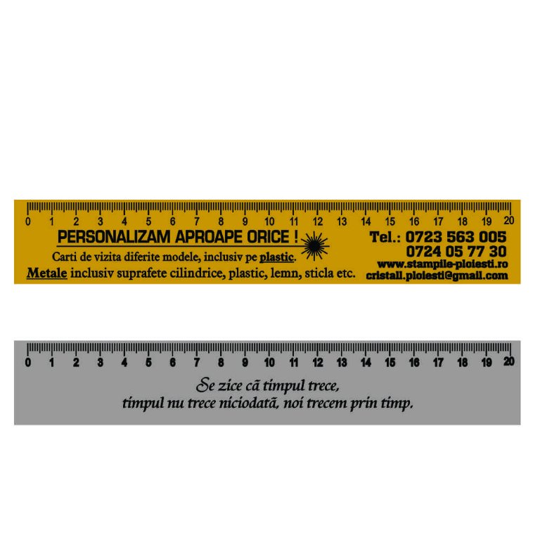 Rigle standard de papetărie